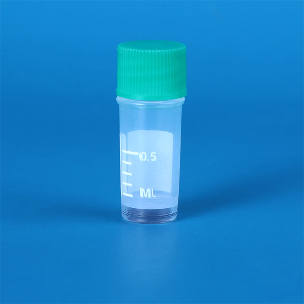 Three-Code-In-One External Screw Cryovial - 0.5ml